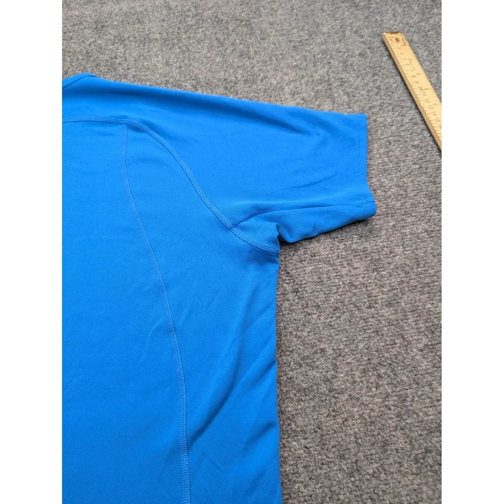 Nike Shirt Mens Large Blue‎ NikeFITDRY Athletic Running Crewneck Tee Workout